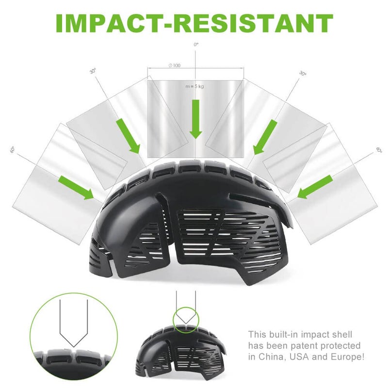 GREEN DEVIL GREENDEVIL قبعة السلامة عثرة قبعة مع الإضاءة LED قبعة بيسبول نمط قبعة السلامة تنفس القبعات الصلبة خفيفة الوزن للرجال النساء USB قابلة للشحن كشافات عثرة قبعة الأزرق الداكن - Image 4